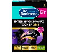Lingettes Dr. Beckmann 3 en 1 pour tissus noirs - Restauration de la couleur, 6 pièces