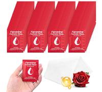 Lingettes féminines emballées individuellement, lingettes jetables de voyage pour filles, adultes, filles et sans-abri (lot de 50)