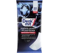 Lingettes humides Cockpit, 20 pièces - Marque DM Allemagne - Compatible avec denkmit - Feuchte Pflegetücher Cockpit, 20 St