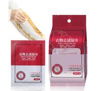 Lingettes humides détachantes pour vêtements | Lingettes nettoyantes emballées individuellement | Mini lingettes détachantes | Détachant d'urgence StainRescue | Agent de nettoyage à sec pour doudoune