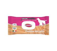 Lingettes humides pour animaux domestiques Inodorina REFRESH SENSITIVE Protéines de lait