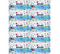 Lingettes humides pour bébés et enfants Kindii 99% EAU AloeVera 10pcs