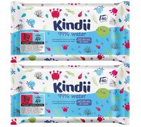 Lingettes humides pour bébés et enfants Kindii 99% EAU AloeVera 2pcs