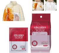 Lingettes humides pour enlever les taches de vêtements - Lingettes de nettoyage emballées individuellement, lingettes humides portables pour enlever les taches d'urgence, détachant pour vêtements