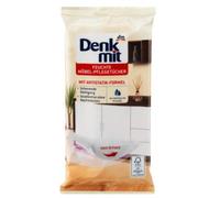 Lingettes humides pour meubles - Chiffons humides - Avec formule antistatique - 24 chiffons