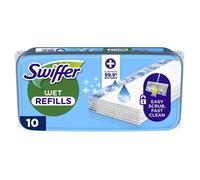 Lingettes humides sol - Swiffer - WET Plus Antibactérien - Microfibre jetable - Lot de 10 pièces