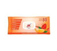 JEX Lingettes désinfectantes Cuisine Soleil de Corse Pamplemousse – contact alimentaire – 80 unités