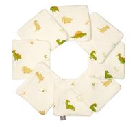 Sevira Kids - Lingettes bébé lavables 8 pièces, Dino Made in France