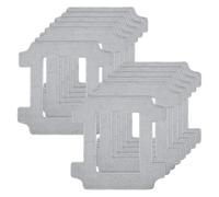 Lingettes Lavables En Microfibre, Paquet De 12 Accessoires De Chiffons De Nettoyage, Compatibles Avec Ecovacs For Winbot W2S/W2S Omni, Robot De Nettoyage De Vitres