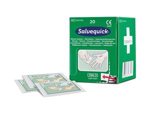 Lingettes lave blessure SALVEQUICK, boîte de 20 lingettes