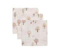 Lingettes Mousseline Bébé Jollein - Tiny Park - Lot de 3-31x31 cm - Mousseline - 100% Coton - Langes Bébé - Certifiée OEKO-TEX
