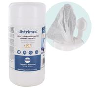 Lingettes nettoyantes désinfectantes Distrimed (boite de 100)