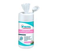 Lingettes nettoyantes désinfectantes mains Wyritol - Boîte de 100