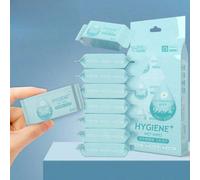 Lingettes nettoyantes humides pour adultes, format de voyage. Formule naturelle, sans additifs. 64 pièces,32 pièces,16 pièces,8 pièces,128 piècesNon-tissé