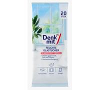 Lingettes nettoyantes humides pour verre, 20 pièces - Marque DM Allemagne - Compatible avec denkmit - Feuchte Reinigungstücher für Glas, 20 St