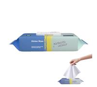 Lingettes Nettoyantes, Lingettes Multi-Usages, Extra Fortes Contre Les Taches, Refermables, Nettoyantes Humides Pour Surfaces Propres, Humides Pour Cuisine, 60 Pièces