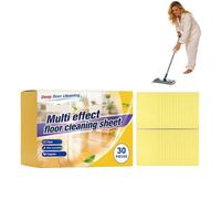 Lingettes nettoyantes multi-usages pour sols, lingettes nettoyantes multi-surfaces effets multiples (pastilles feuilles), savon détergent concentré, puissant détachant anti-salissures, graisses (1SET)