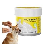 Lingettes nettoyantes pour animaux de compagnie, coussinets hydratants pour les yeux, lingettes humides pour animaux de compagnie | pour chats, chiots, chatons, maison, voyage, marche, intérieur et