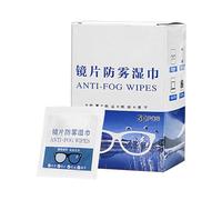 Lingettes nettoyantes pour lunettes - Coussinets pré-humidifiés antibuée pour lentilles de lunettes, 50 pièces,Fournitures de nettoyage de lunettes emballées individuellement pour appareil photo, lune