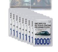 Lingettes nettoyantes pour pare-brise et vitres oléophobes - Éliminent les reflets, redonnent de la clarté, proprement et en toute sécurité (9 pack)