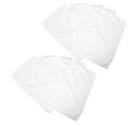 Lingettes Nettoyantes Visage en Tissu Doux Réutilisables 10 Pièces | Blanc, Format 20x12 Pouces, Bords Nets sans Effilochage, pour Routine Quotidienne