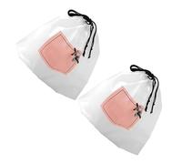Lingettes Nettoyantes Visage Jetables 2 Lots Coton Épais | Texture Perlé Maillée, Paquet à Cordon Inclus, Usage Camping et Bateau, Blanc, Environ 160g Style Aléatoire
