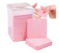Lingettes Non Pelucheuses Pour Ongles - 200 Pièces Lingettes De Colle Pour Extensions De Cils Roses | Tampons Dissolvants Ďe Vernis À Ongles Non Pelucheux, Nettoyage Ñon Tissé Ṕour Adhésif Et Manucure