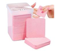 Lingettes non pelucheuses pour ongles, 200 tampons dissolvants pour vernis, Lingettes carrées portables non pelucheuses en rose, douces et douces pour extensions de cils et lingettes dissolvantes pour