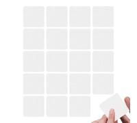 Lingettes non pelucheuses super absorbantes sèches portables | Lot de 20 tissus non tissés super absorbants portables pour enlever le vernis à ongles et les extensions de cils Blanc