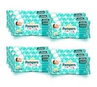 Lingettes Pampers Baby Fresh, formule hydratante et douce qui restaure le PH de la peau, 50 unités (Lot de 12)