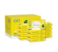 Lingettes pour bébé 100 % coton pour peaux sensibles, 99 % d'eau purifiée, non parfumées, hypoallergéniques et sans plastique, 768 pièces (12 paquets de 64)