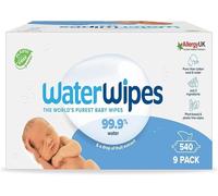 Lingettes pour Bébés - WATERWIPES - Originales - 540 Unités - Hypoallergéniques - Non Parfumées