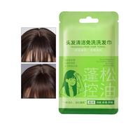 Lingettes pour cheveux et cuir chevelu - Serviette portable sans eau, parfu | Lingette de shampoing sec pour salle de sport, , matins occupés, après l'entraînement, Camping en plein air, serviettes