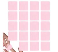 Lingettes pour ongles non pelucheuses, lingettes dissolvantes super | Lot de 20 tissus non tissés pour extensions de cils Rose
