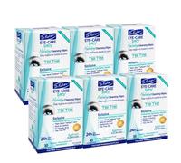 Lingettes pour paupi res Dr. Fischer Tea Tree - Lingettes douces pour les yeux pour un nettoyage quotidien des yeux et un d maquillage hypoallerg