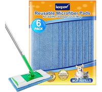 Lingettes pour Swiffer Balai Attrape-Poussière Humides Sol - Recharges Lingettes Sèches en Microfibre Retient Plus de Poussière, Saleté et Poils, Lot de 6