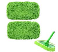 lingettes reutilisable Microfibre serpillere mop Pads 2 pièces 25.5x11.5 cm Chiffon Lavage Sol Balai serpillere Gris Nettoyage Humide et Sec Maison Cuisine carrelage parquet