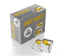 Lingettes Rince Doigts Senteur Citron - Lot de 500, Nettoyant main pour vos repas , toute odeur de fruit de me