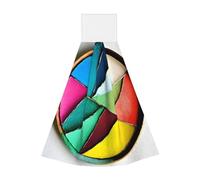 Lingettes rondes en velours corail - Chiffons de nettoyage absorbants pour cuisine, salle de bain, voiture, camping - Usage domestique