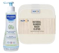 Lingettes s en bambou pour bébé pour travailler avec de l'eau nettoyante Mustela sans rinçage 300 ml