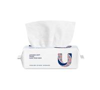 Lingettes sèches jetables, Serviettes Visage 100% Biologiques Certifiées USDA, Utilisation humide et sèche,lingettes faciales pour le nettoyage, les soins de la peau et le démaquillage (1 Lot)