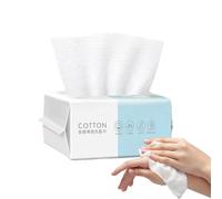 Lingettes sèches pour le visage - Lingettes sèches super douces pour le nettoyage du visage | Mouchoirs pour le visage extra épais et non pelucheux, démaquillant doux pour un soin doux et efficace de