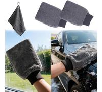 Lingettes ultra-sèches, nettoyage du verre Aspirez fortement (2PC) | Sèche-cheveux et cabine de douche, nettoyage à froid pour voiture, cuisine, salle de bain et maison, 23 x 17 cm