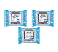 Nuage Lingettes régénérantes pour le visage à l'acide hyaluronique avec camomille pour nettoyer et hydrater les peaux sensibles et tous les types de peau 30 lingettes (paquet de 3 au total 90 lingett