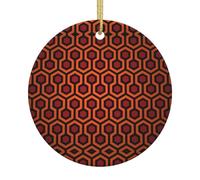 Lingge Printing Décoration en céramique pour sapin de Noël 7,3 cm