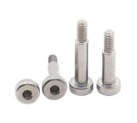 linghai 1/2 pièces M3 M4 M5 M6 M8 M10 M12 304 en acier inoxydable, capuchon à six pans creux, tête Allen, roulement rouleaux d'épaule, vis(4mm,5-M4 2pcs)