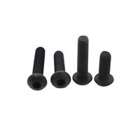 linghai Bouchon à vis hexagonal rond noir de qualité ISO7380, tête bouton Allen, boulon meubles M1.6 M2 .5 M3 M4 M5 M6 M8 M10 M12(8mm,M3 20pcs)