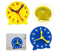 LINGJIA 2 Pièces 4 Pouces Horloge Enfant Apprentissage, Horloges Jeux Éducatifs, Horloges Démonstration D'enseignement, Temps d'apprentissage, Horloges d'apprentissage, Fournitures Maison L'École