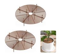 LINGJIA 2 Pièces Protection Plante Chat, Grilles de Plantation, Grilles de Protection, Paillis de Jardin Découpable Cadres de Réseau pour Prévenir Les Dommages Causés par Les Chats, Les Chiens