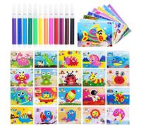 LINGJIA 20 Pièces Autocollant Enfant, Kits de Bricolage pour Enfants, Autocollants de Noël, Autocollants en Mousse, Puzzles D'autocollants, Caoutchouc Mousse, Anniversaire D'enfant, Autocollants 3d